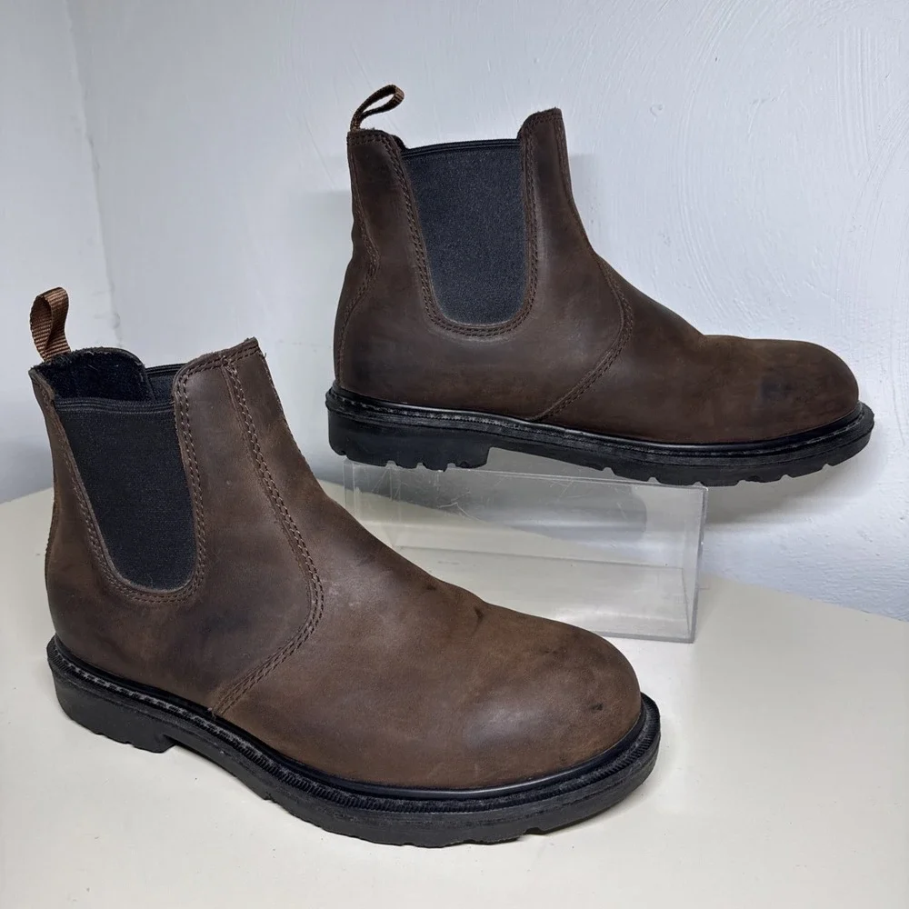 WORX By Red Wings 5425 Men's Work Boots 9.5 WW ASTW F 2413-11 EH Pull On Worn